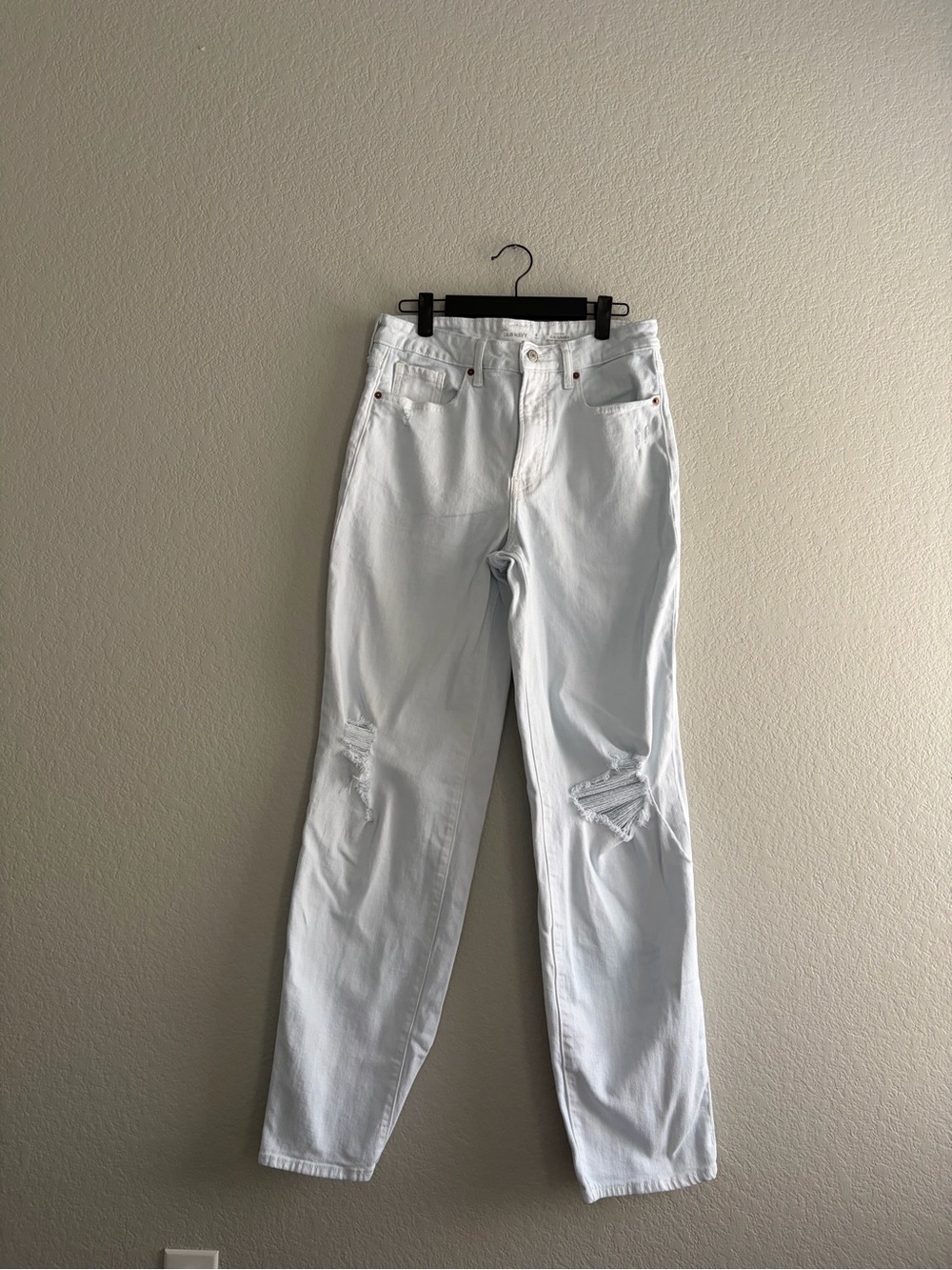 Old Navy White Straight-Leg Women's Tall Jeans